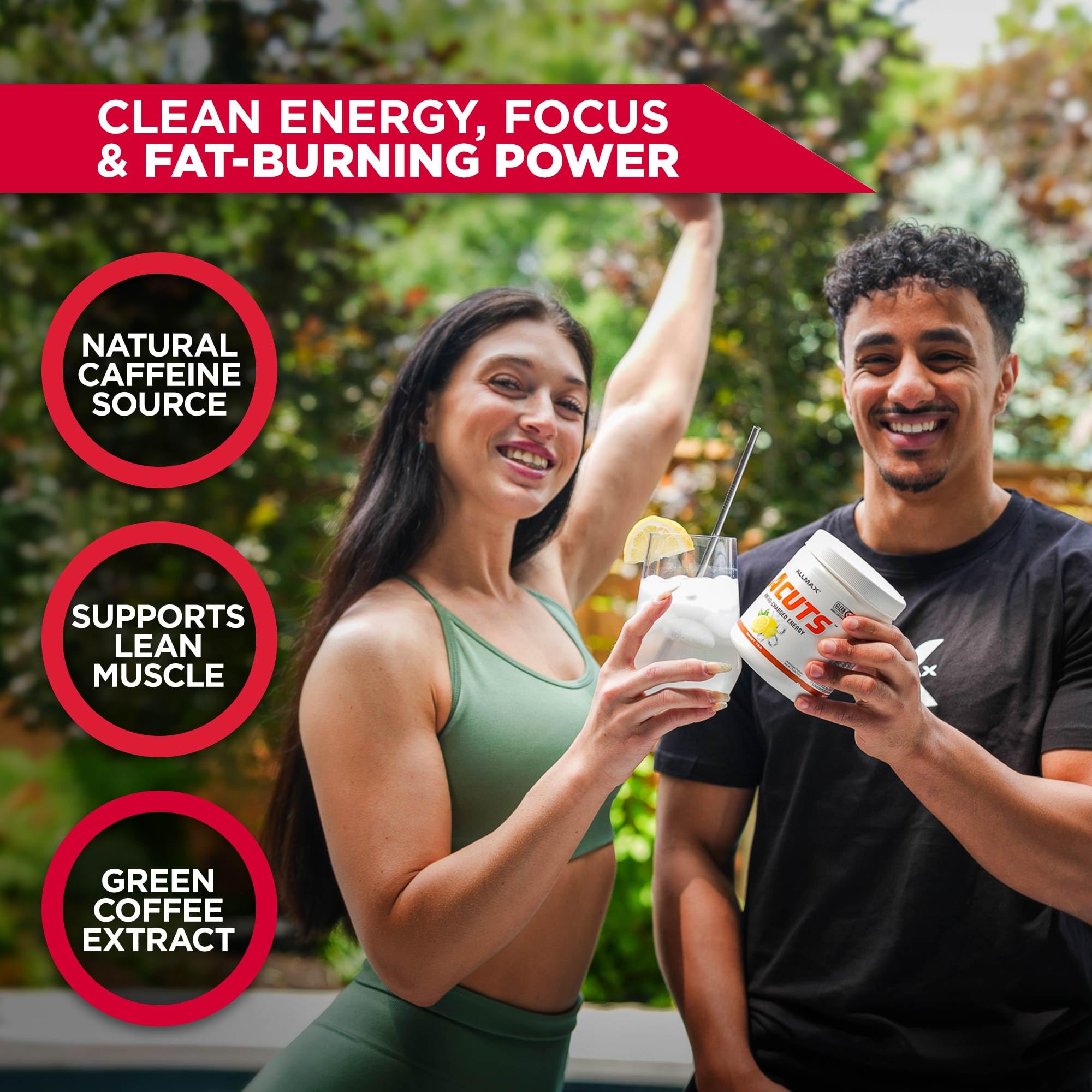 ALLMAX ACUTS Amino Energy Powder, 30 Servings, Pina Colada — Amazon image 4