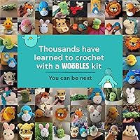 Vista 7 de The Woobles Kit de Ganchillo para Principiantes - Fácil Kit de Artes y Manualidades de Tejido y Crochet de Animales Como se Vio en Shark Tank