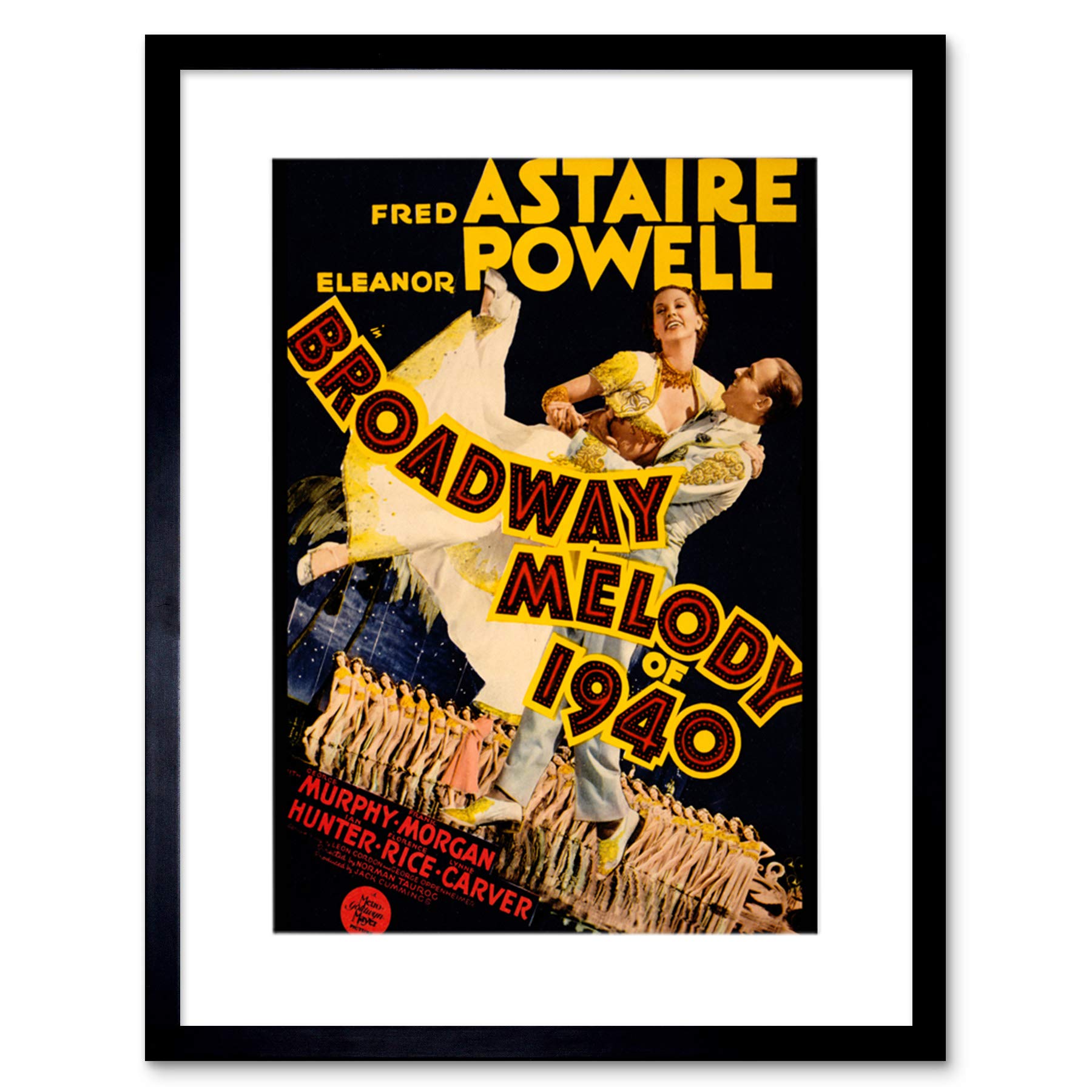 Wee Blue Coo MOVIE FILM BROADWAY MELODY 1940 ASTAIRE DANCE POWELL FRAMED ART PRINT B12X3335