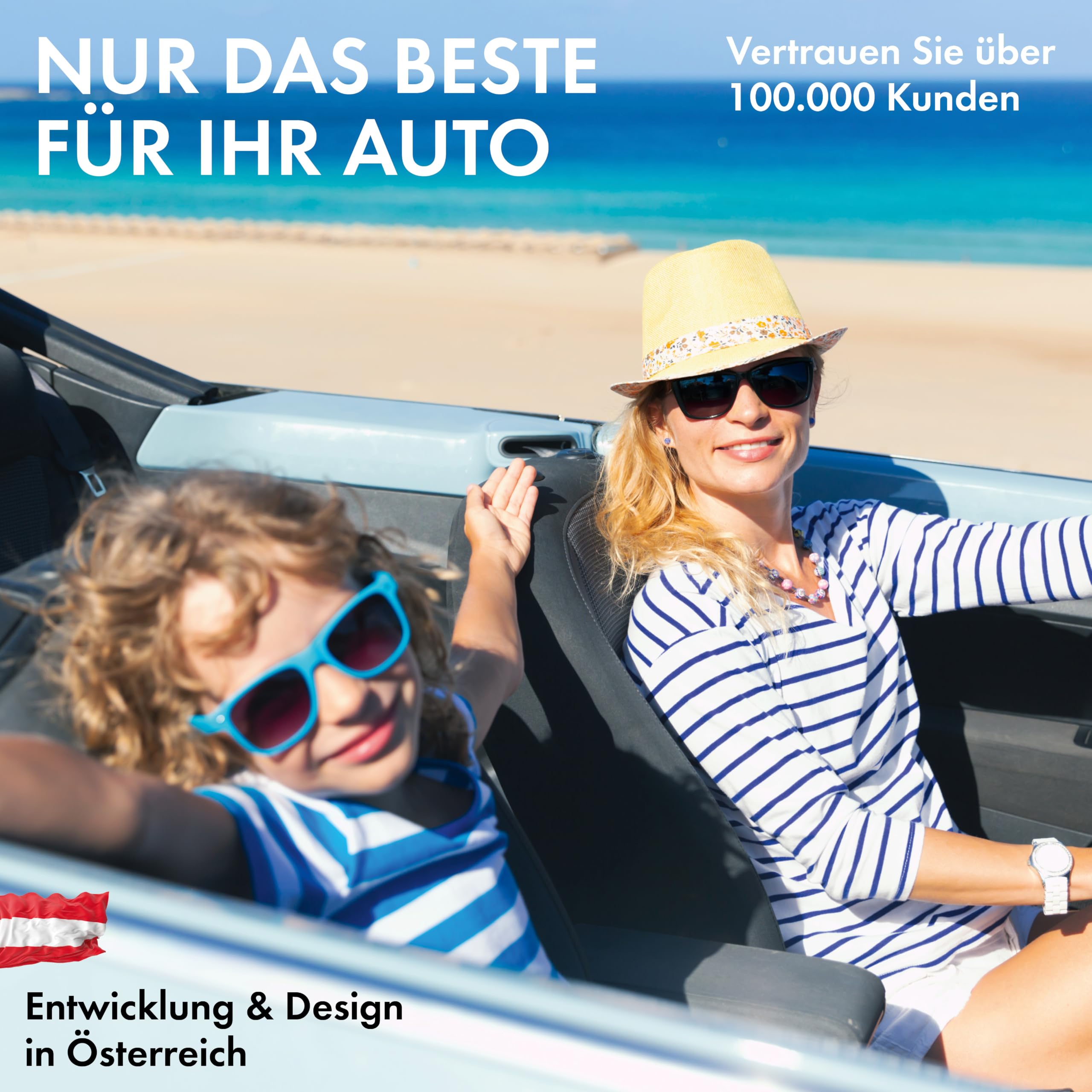 Walser Auto Sitzauflage Vordersitz aus Frottee, 2er Set Sitzaufleger, waschbarer Sitzschoner Auto, Universal Auto-Sitzauflage, Autositz-Überwurf, Schonbezug Autositz vorne 2 Stück grau
