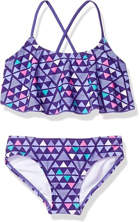 Kanu Surf Girls Alania Flounce Bikini Beach Sport 2 Piece Swimsuit