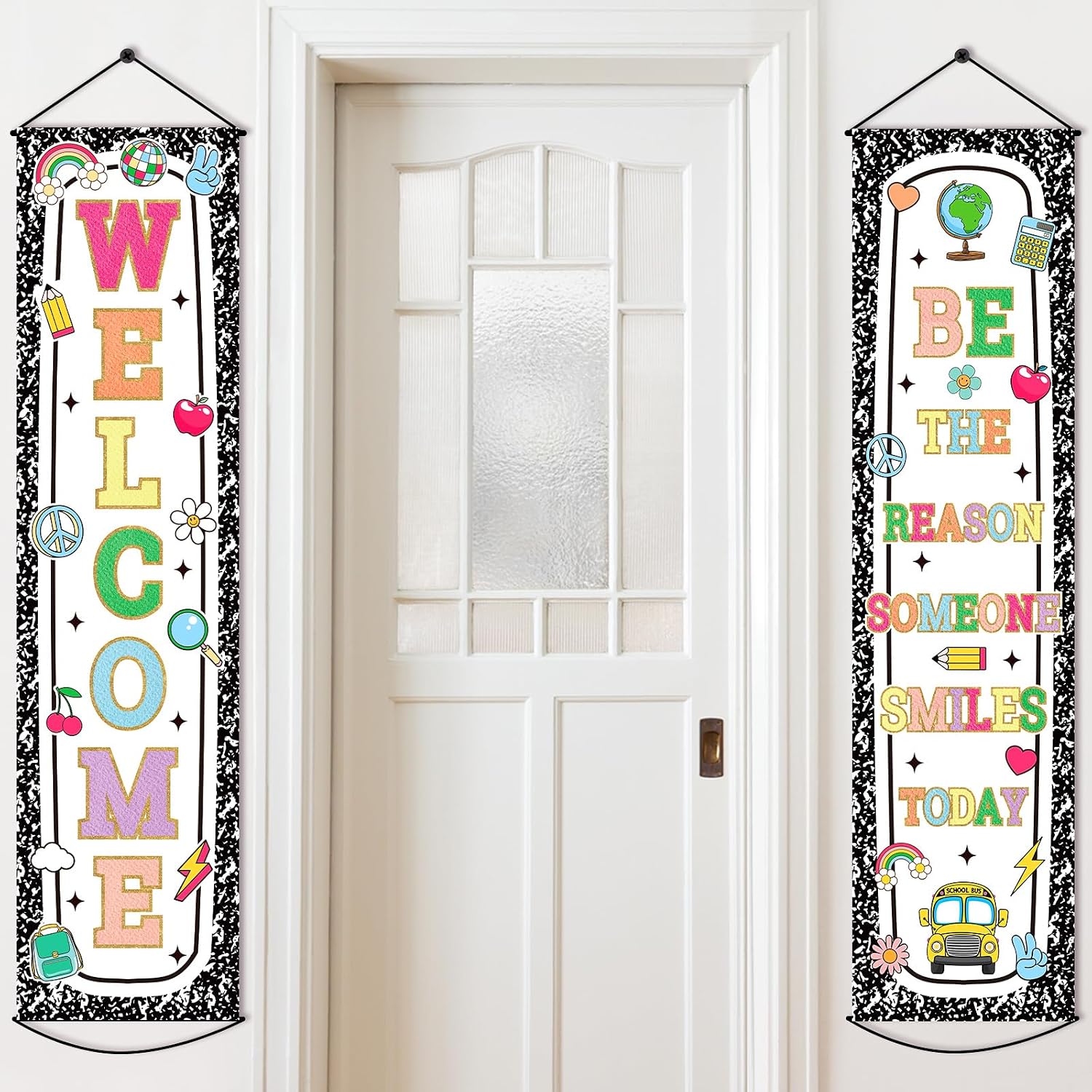 Amazon.com: FYSUIMU Classroom Welcome Porch Banner Back to School ...