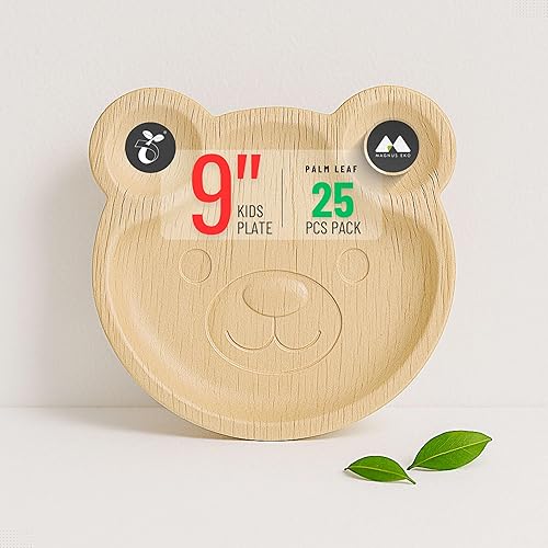 Miniatura 10 de magnus - Platos cuadrados de 8 pulgadas, 50 piezas, platos desechables para fiestas, como platos de bambú, platos de hoja de palma para postres y