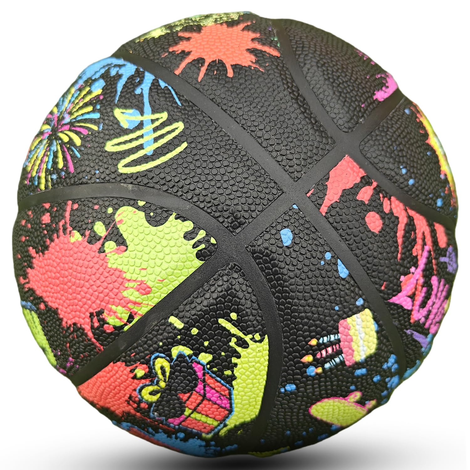 Balón de baloncesto de piel sintética, tamaño oficial 7 (29.5 pulgadas), talla 6 (28.5 pulgadas), talla 5 (27.5 pulgadas), pelota de regalo de cumpleaños para interiores y exteriores