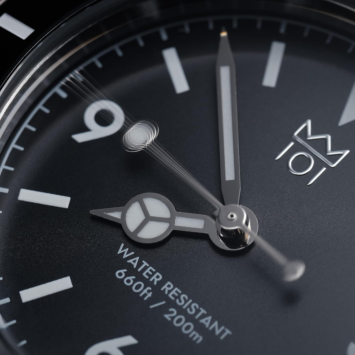 HYAKUICHI 101 015S 38mm ブラック スイープセコンド HYAKUICHI 101] No.15S 38mm Sweep Seconds Diver's Watch Non