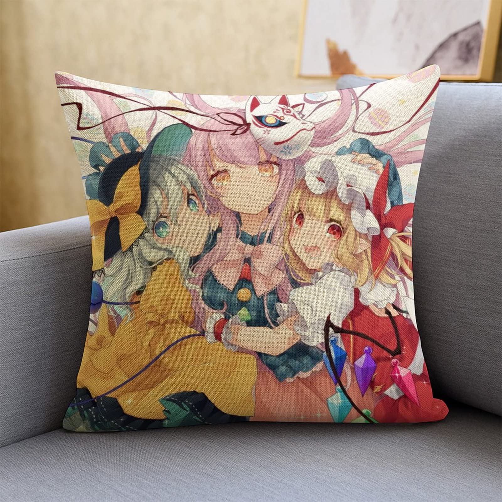 Amazon.co.jp: クッションカバー アニメ 古明地こいし 秦こころ 東方