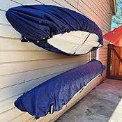 GYMTOP 78-18ft Waterproof Kayak Canoe Cover-Storage Dust Cover UV Protection Sun