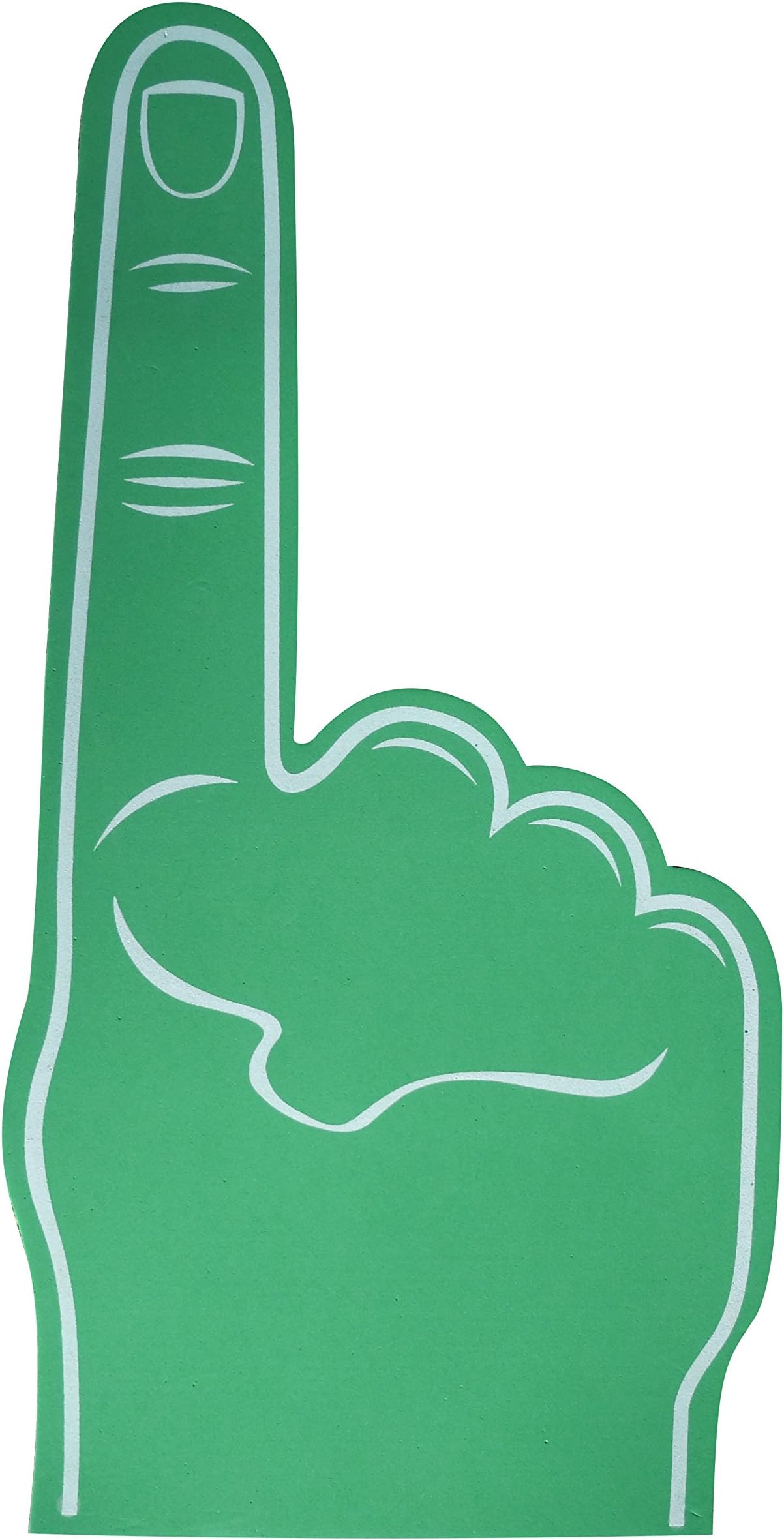 Palm printed giant EVA foam hand glove pointy finger