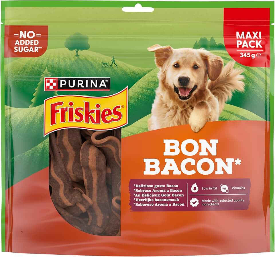 Purina Friskies Bon Bacon, snacks para perros, 5 x 345 g