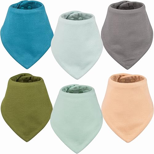 Tiny Twinkle Baberos para babas, paquetes múltiples, impermeables y absorbentes, baberos para bebés y dentición