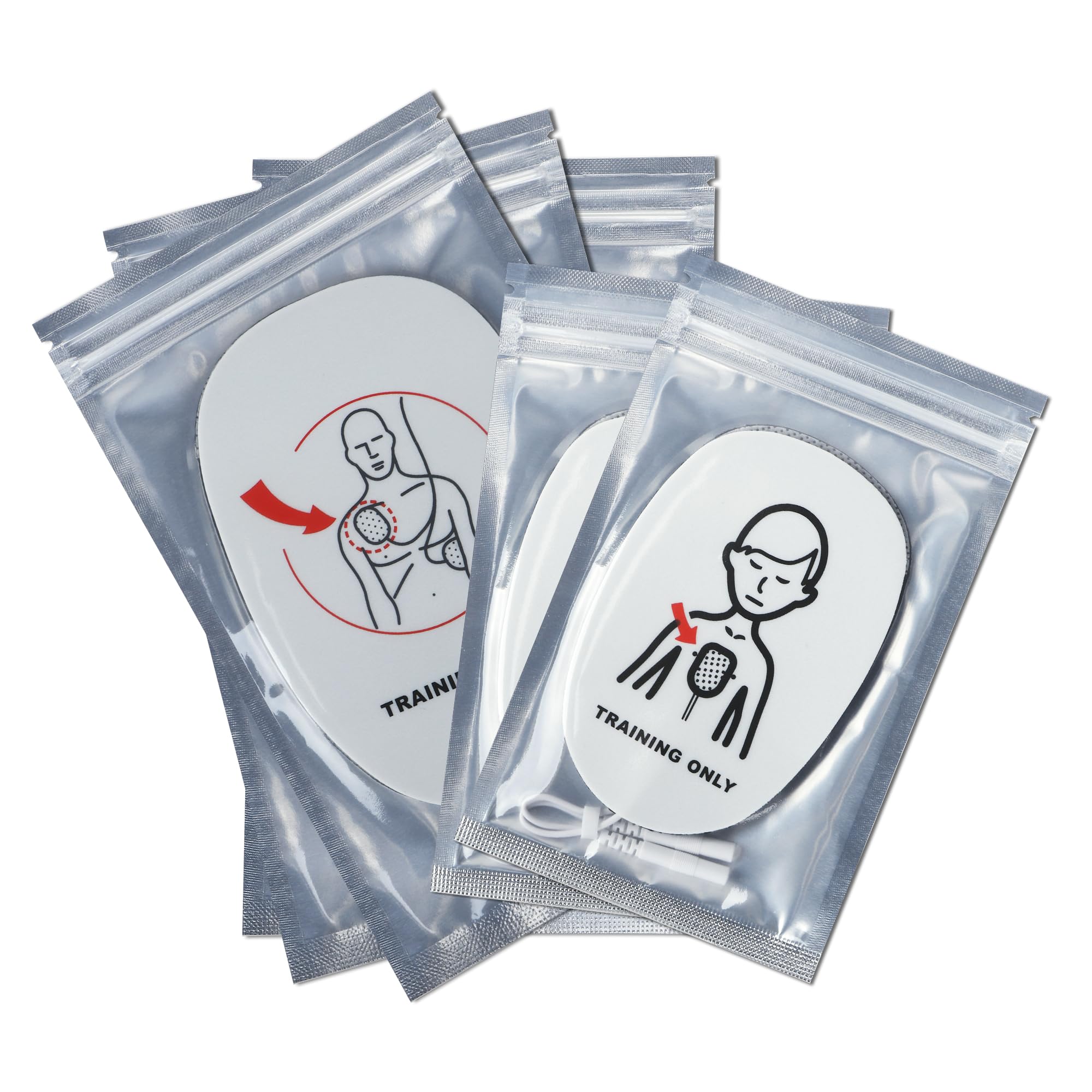 Entrenador de DEA, kit de entrenamiento de desfibrilador, entrenamiento de RCP con control remoto, voz en español e inglés, 10 escenarios diferentes, DEA Trainer para Curso de SVB y DEA (XFT 120C)