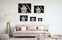 Vista 122 de SpiritualHands Póster de Lionel Messi, lienzo artístico de pared de Messi Argentina, carteles de fútbol de Leo Messi para dormitorio de niños