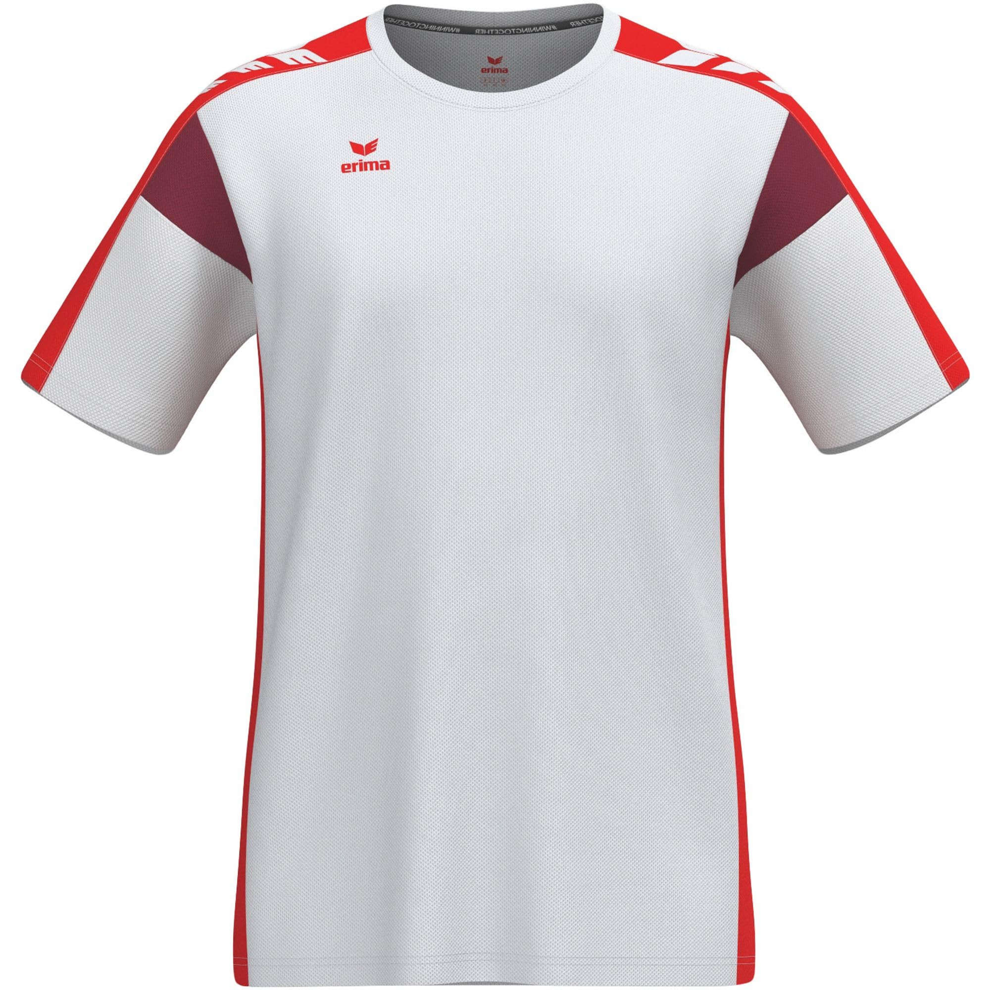 Erima Unisex Children's Celebrate 125 Functional T-Shirt (1082508), White/Red, 152