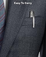 Vista 3 de Bolígrafos Cambond de tinta negra - Bolígrafos a granel de metal para diarios, regalos, negocios, hombres, policía, asistentes de vuelo, punta media