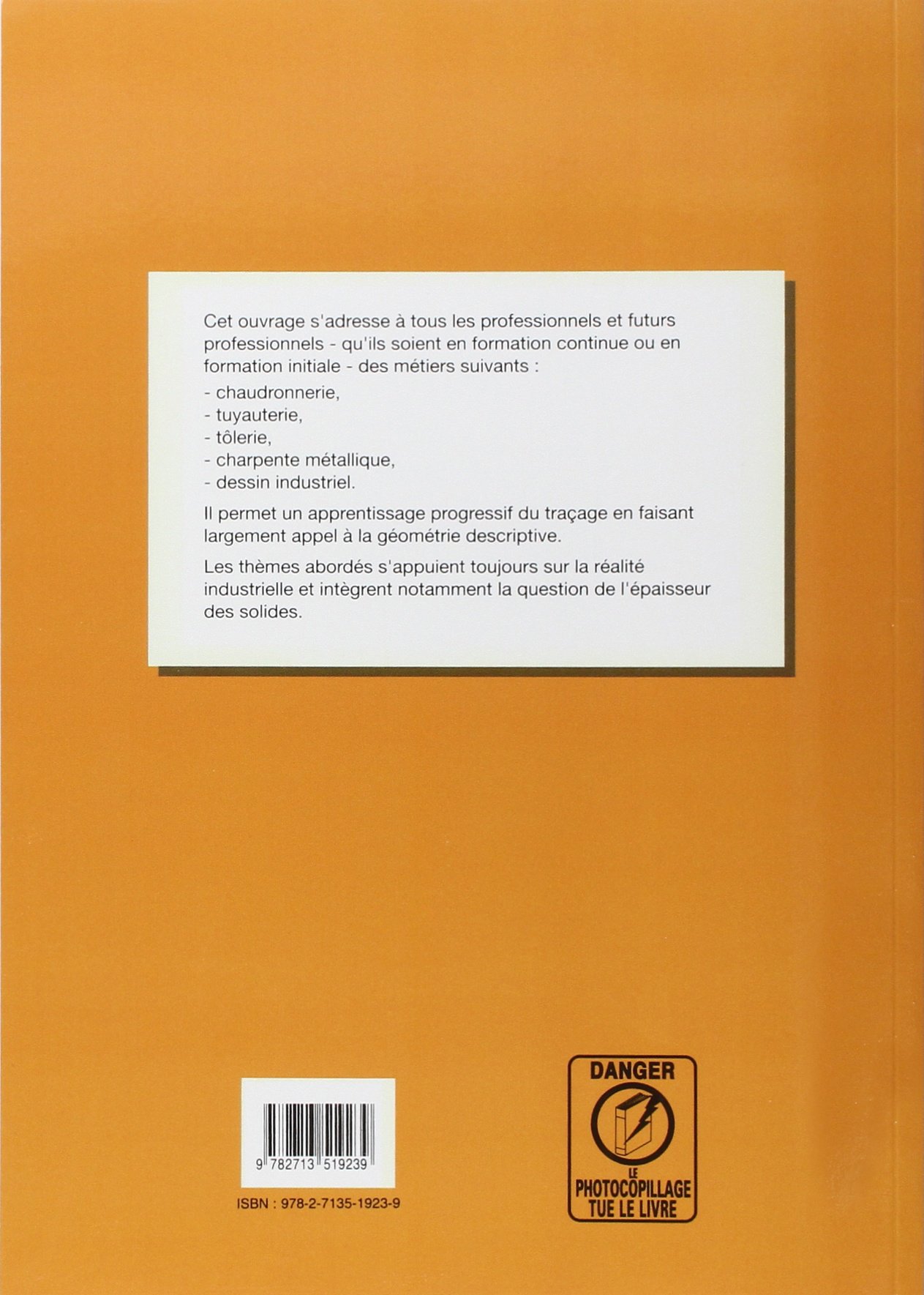 Le traçage en structures métalliques CAP, Bac Pro, BTS (1998) - Référence