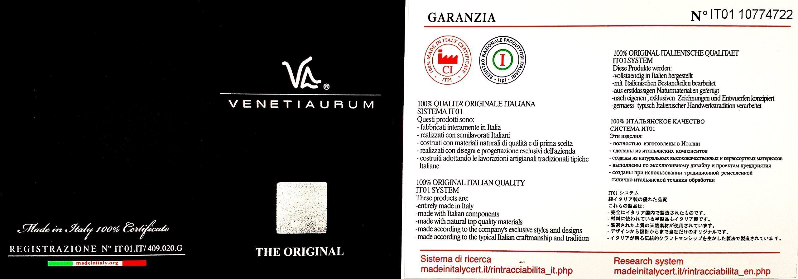 Venetiaurum - Bracciale per Donna Con Perle In Vetro Originale Di Murano E Argento 925 - Gioiello Made In Italy Certificato