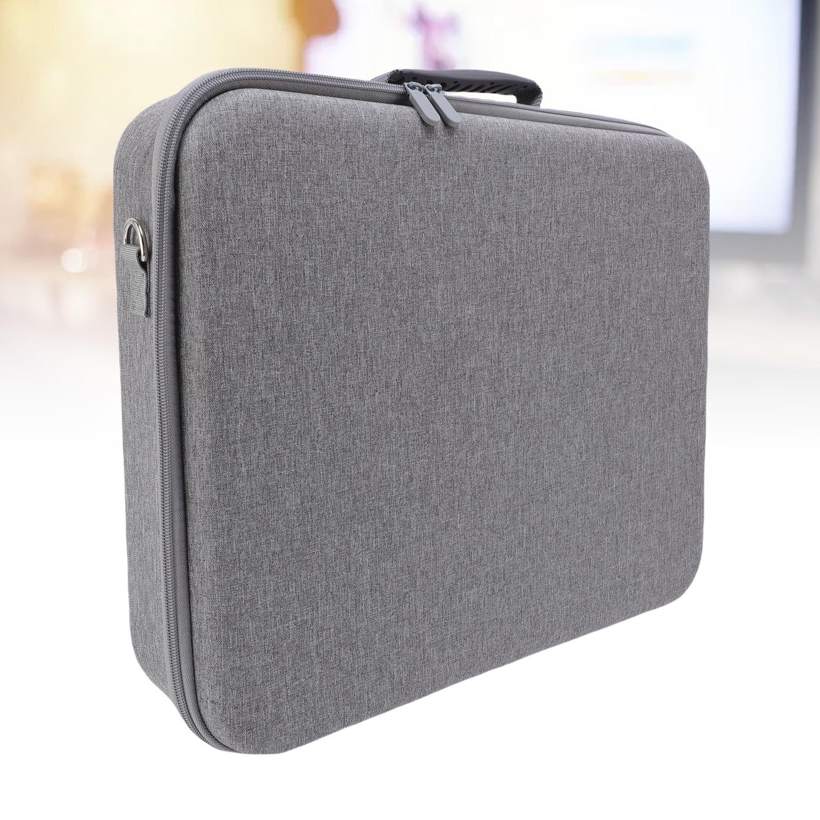 Custodia Rigida e Resistente per Console con Tracolla, Borsa per Console di Gioco Resistente All'acqua per Controller Doppi e Accessori, Custodia Protettiva (GREY)