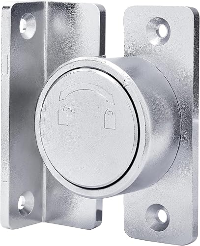 INIRET Cerradura de puerta de seguridad con perilla avanzada de 90 grados, cierre de puerta giratoria, cerradura de puerta corrediza de granero,