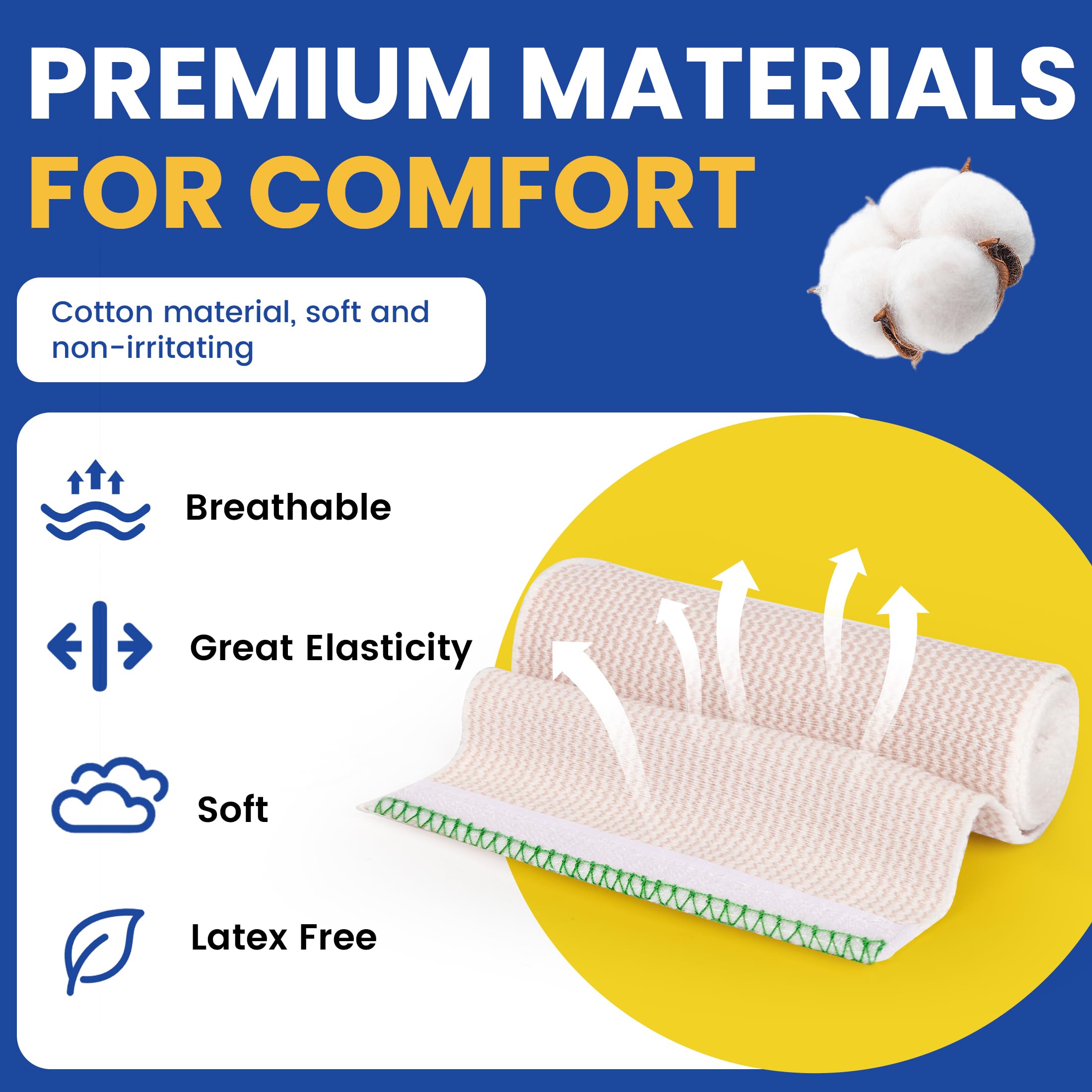6" Elastic Bandage Wrap Compression Bandage for Waist Leg, 2 Pack — Amazon image 3