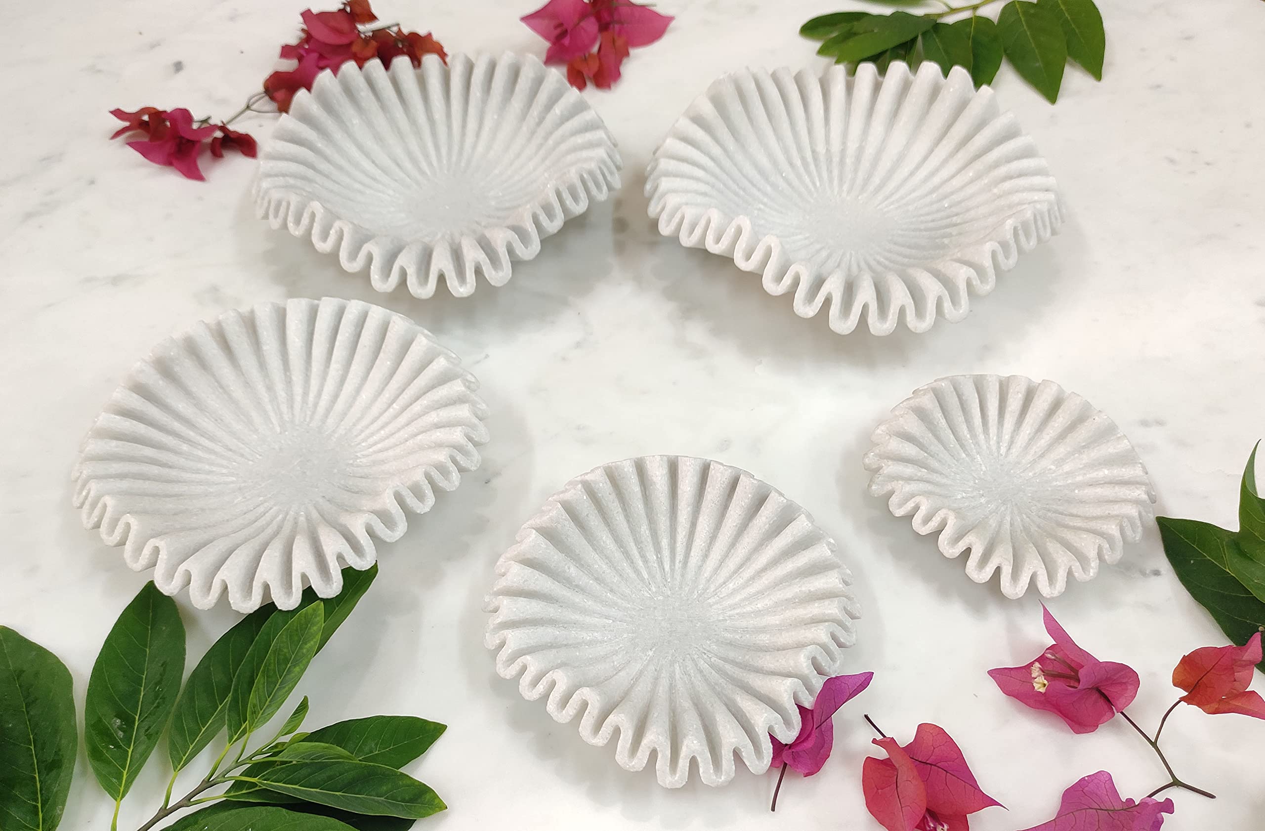 Amazon.com: Marble Bowl Fruit Bowl, Stone Bowl Decorative Bowl ...