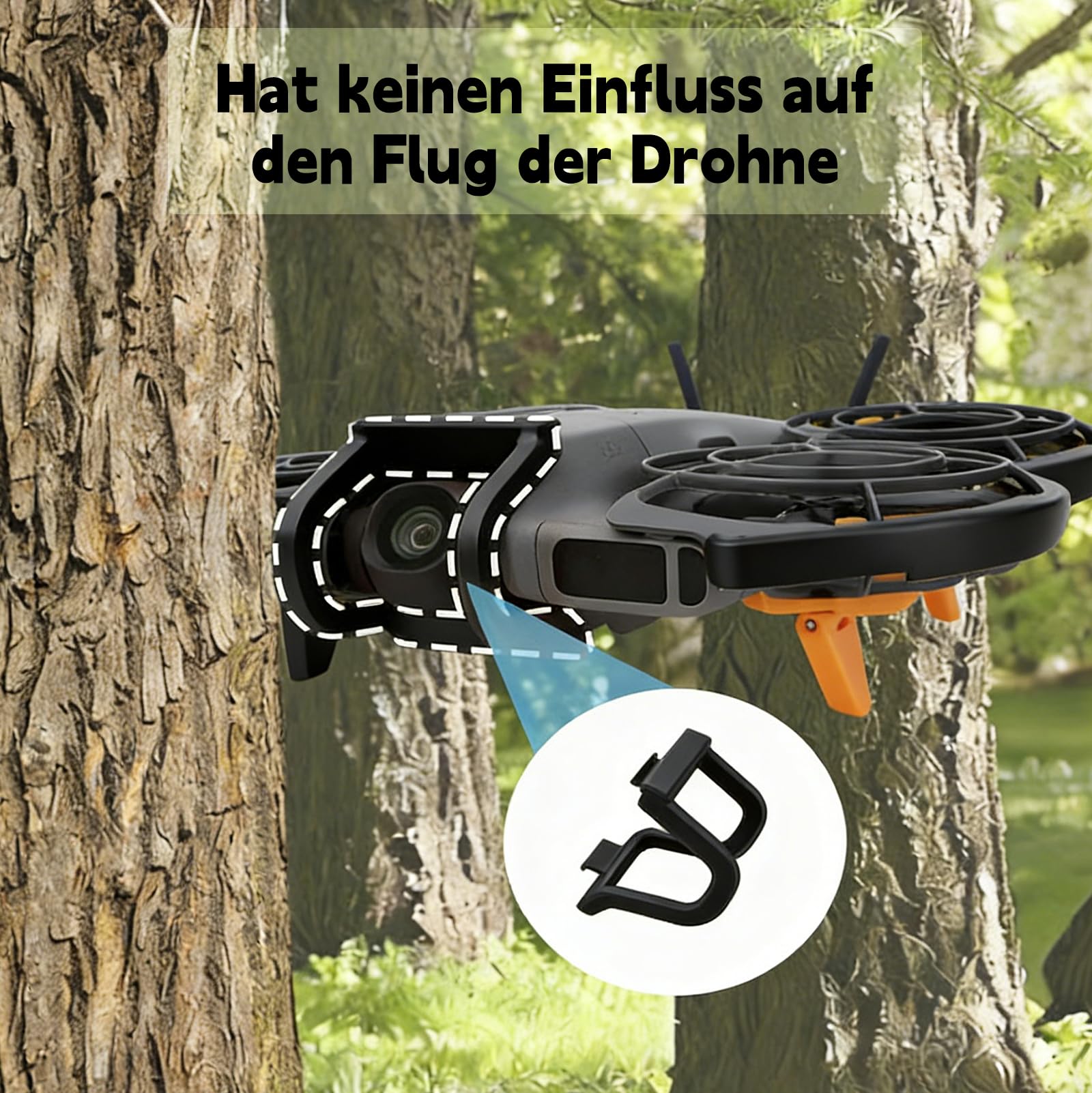 Copriobiettivo compatibile con DJI NEO 2 - Protezione Gimbala, protezione paraurti cardanico, accessori per DJI NEO 2 drone, protezione antiurto, protezione per fotocamera drone, protezione antiurto