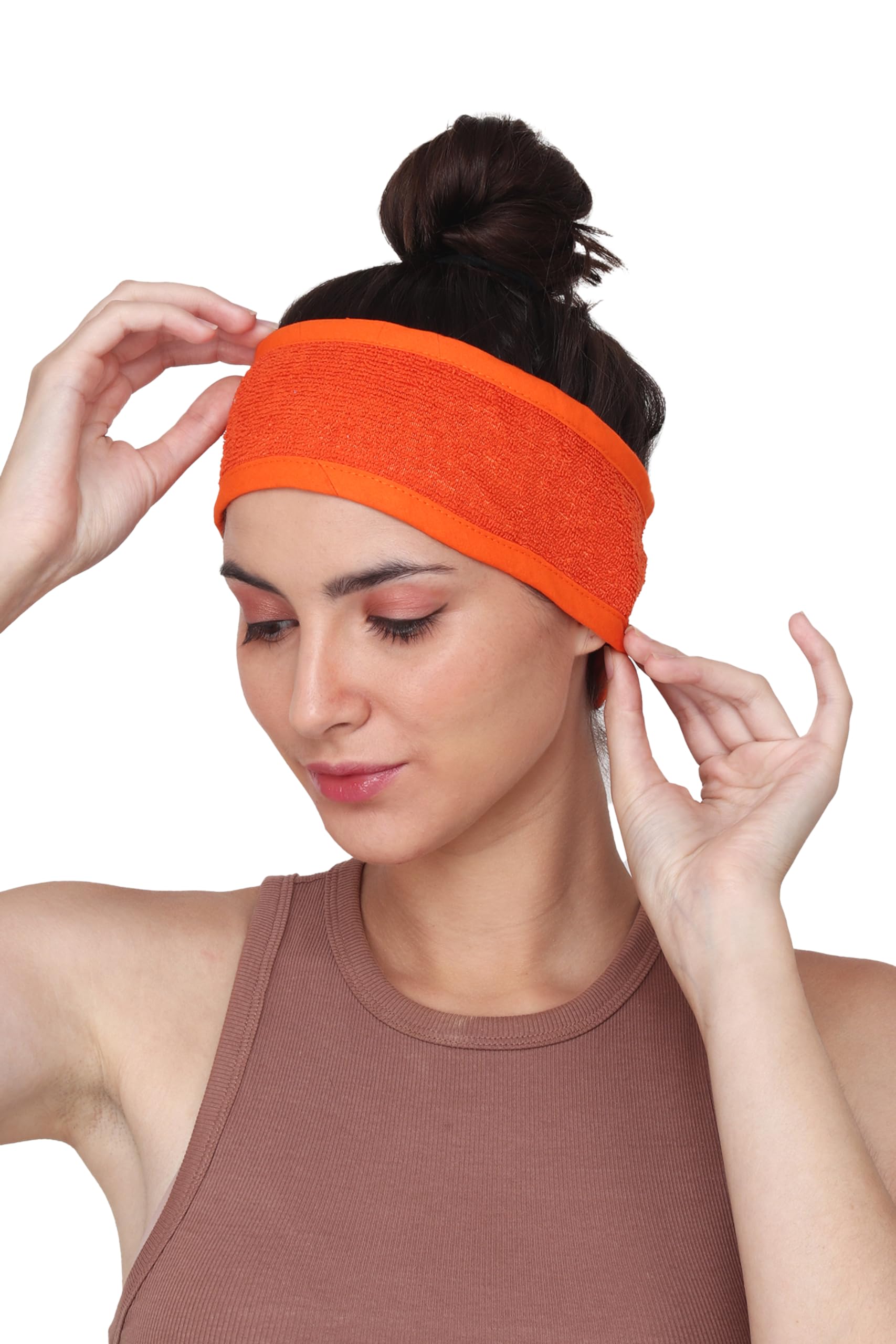 Women Facial Bands Relaxed Fit Hair Band For Makeup Time Face Wash Hair Accessory Pack Of 3 (Multicolor)-image-9