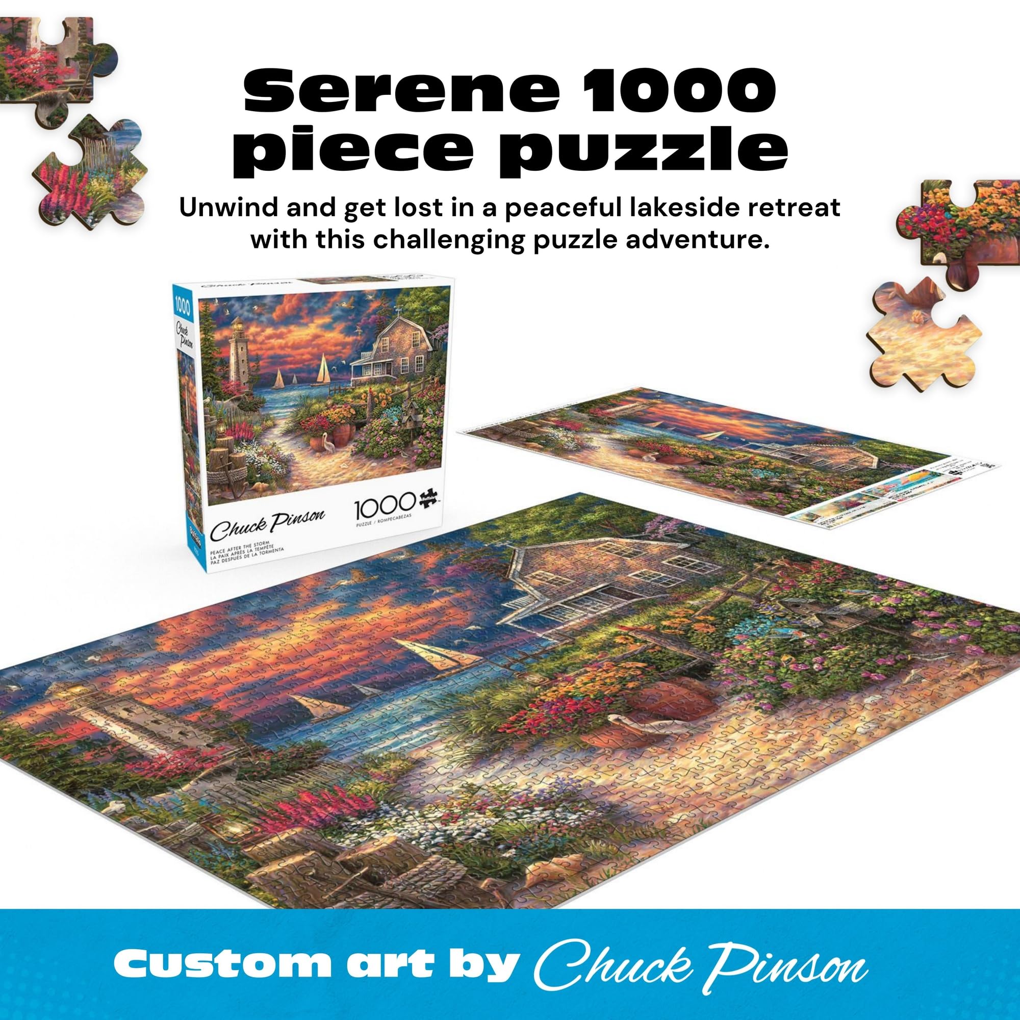 Amazon.com: Buffalo Games Chuck Pinson Peace After the Storm 1000