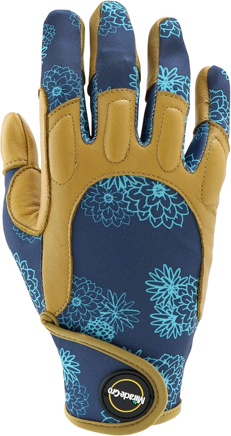 Miracle-Gro MG86213/WML Premium Goatskin Padded Palm Gloves