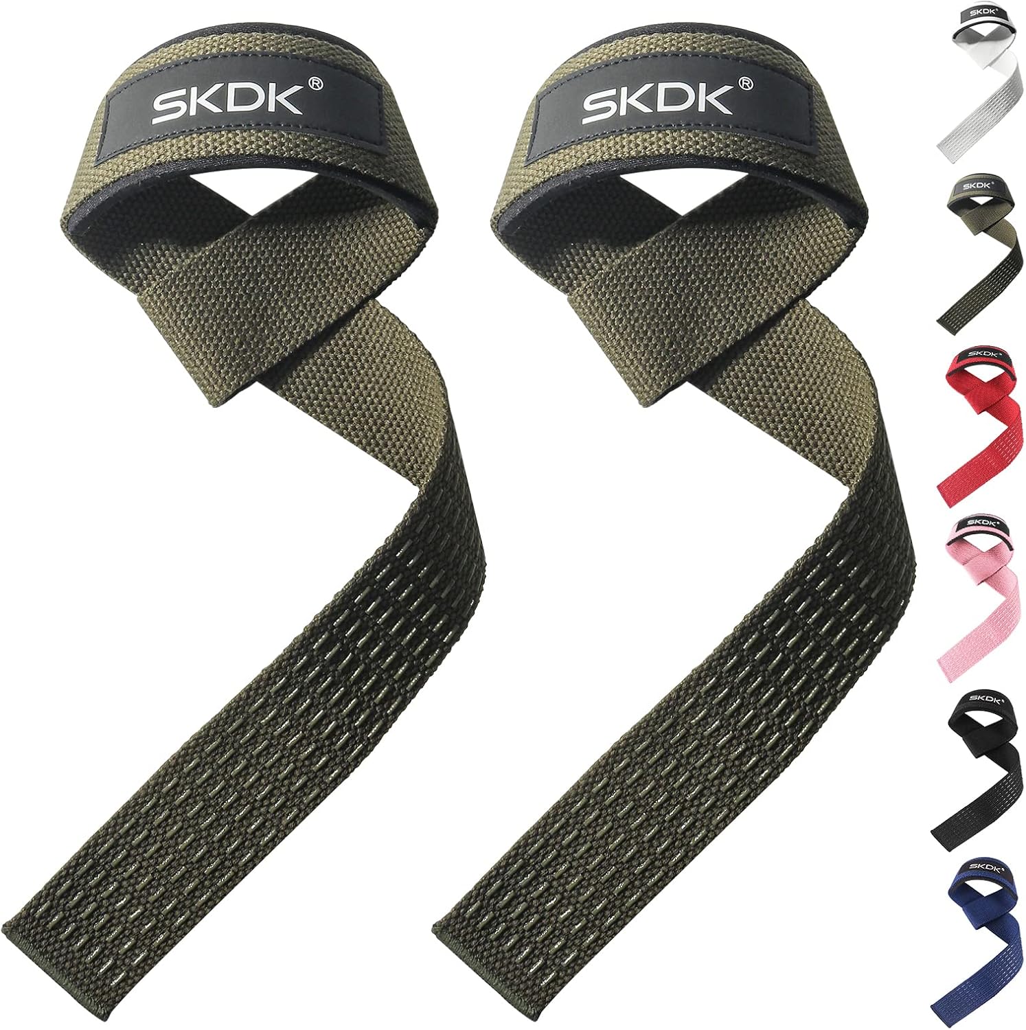 SKDK Cotton Hard Pull Wrist Lifting Straps Grips Band