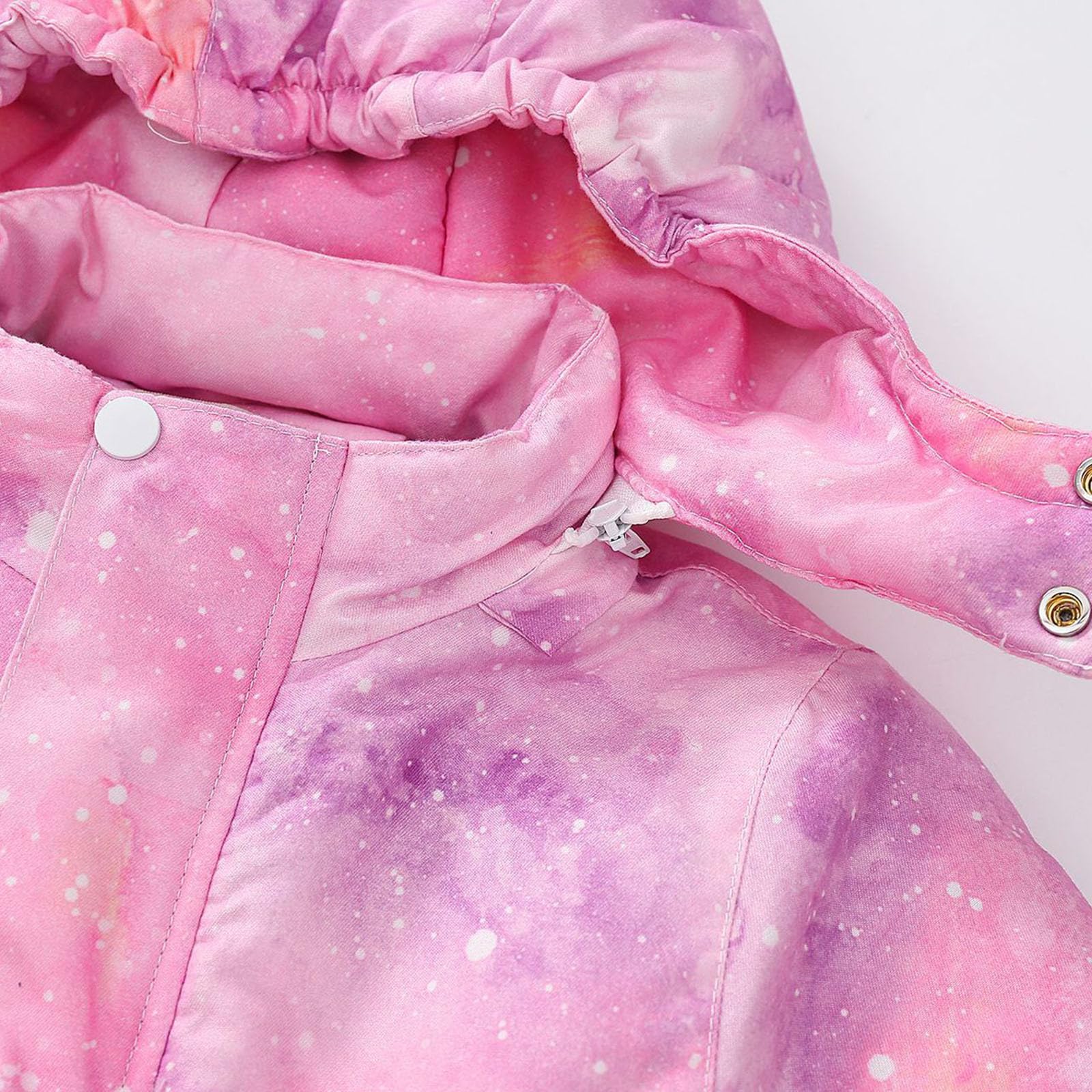 Generisch 2026 Niños Niños Niñas Invierno Espesar Abrigo Desmontable Chaqueta Traje de Nieve Niño a Prueba de Viento Cálido Mono Outwear Nieve Vestir