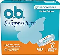 o.b. Absorvente Interno Médio Super O.B. 8 Unidades Multicor