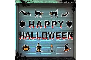 Festive Halloween Garage Door Magnets - 24 Enchanting Magnetic Decorations for Gleeful Halloween Celebrations