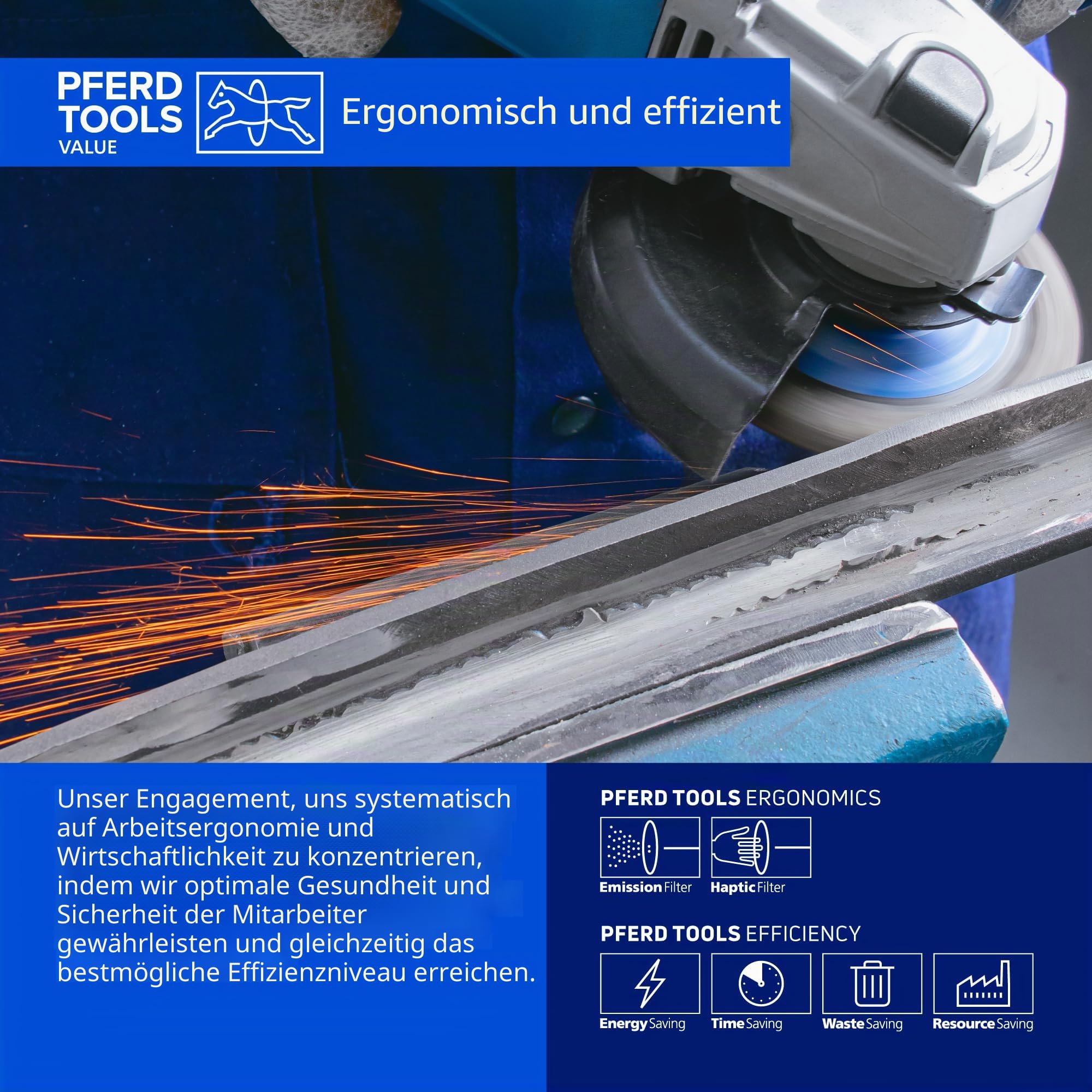 PFERD 67344 Polifan PFR Curve Radial-Typ Fächerscheibe, Keramikoxid, 12,7 cm Durchmesser, 2,2 cm Dornloch, 12200 U/min, Körnung 60