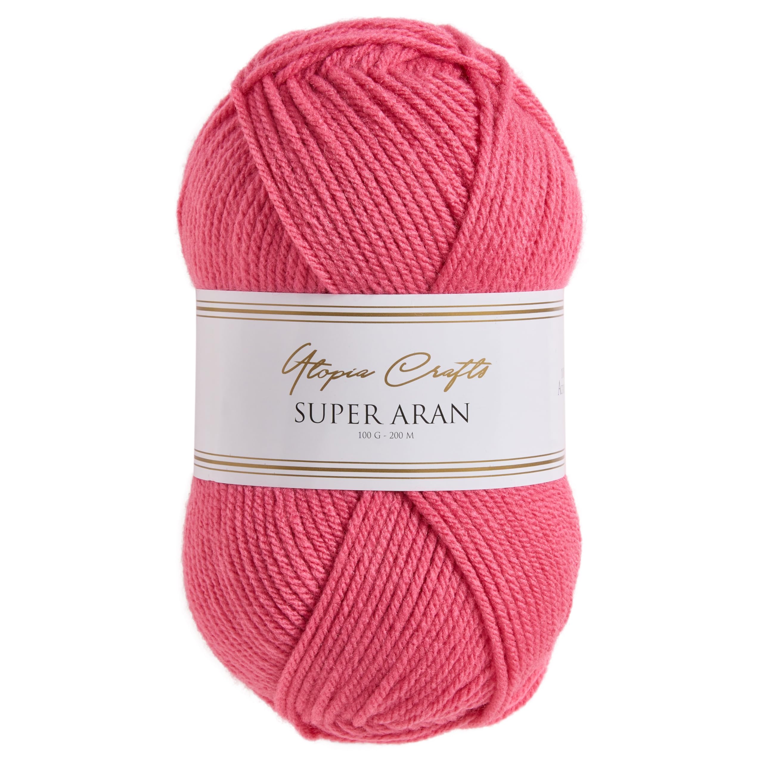 Utopia Crafts Super Aran Knitting and Crochet Yarn 100g (Light Blossom)