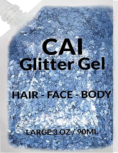 Vista 13 de CAI BEAUTY NYC brillantina Fácil de aplicar, fácil de quitar brillantina gruesa para cuerpo, cara y pelo Bolsa holográfico Grado Cosmético .1