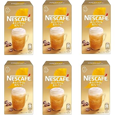 ネスカフェ ホイップタイム カフェラテ 7P(9.4g/P)×6箱,スティック,個包装