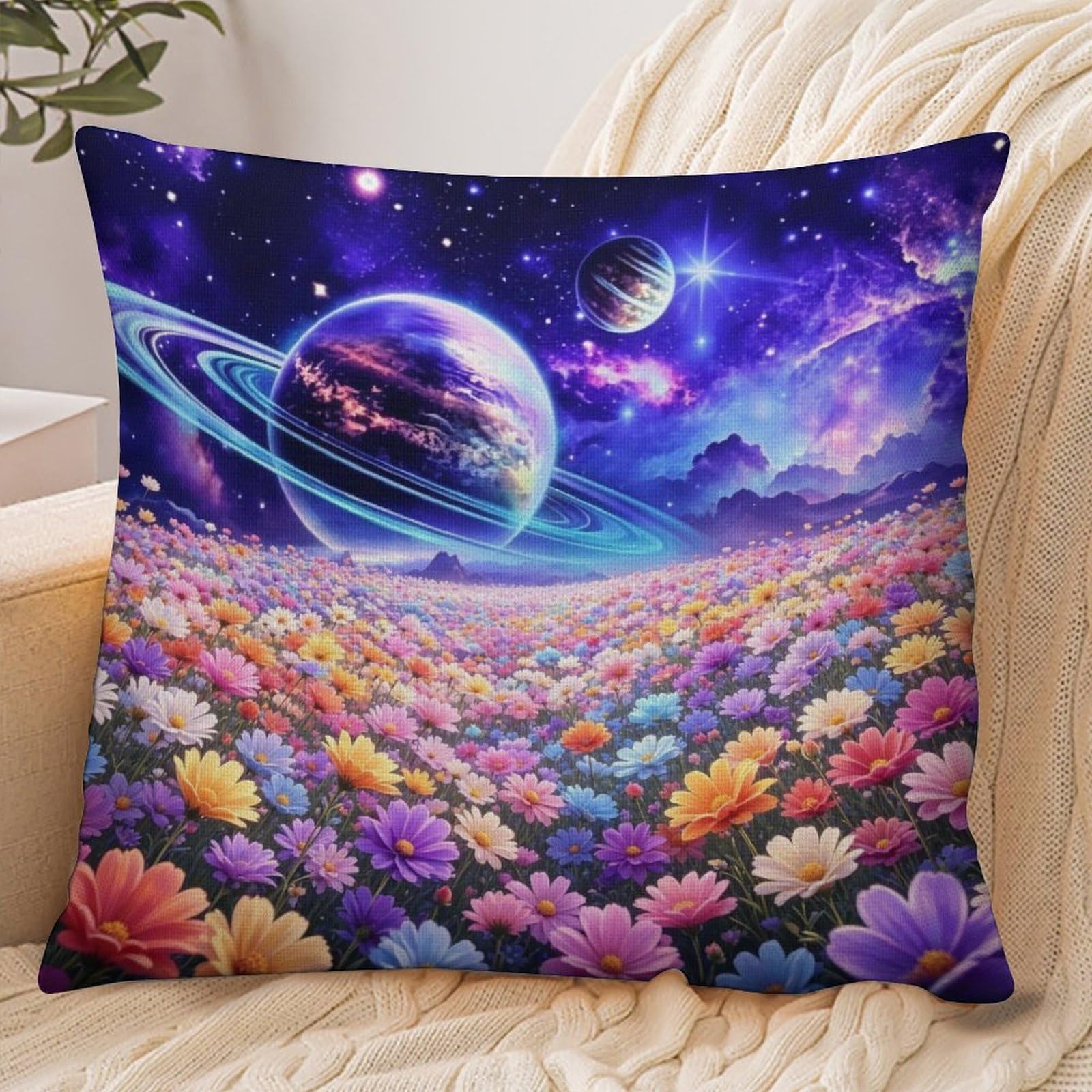 Fekiloot Style Galaxy Space Pillowcase Pillow Sham Pillow Case