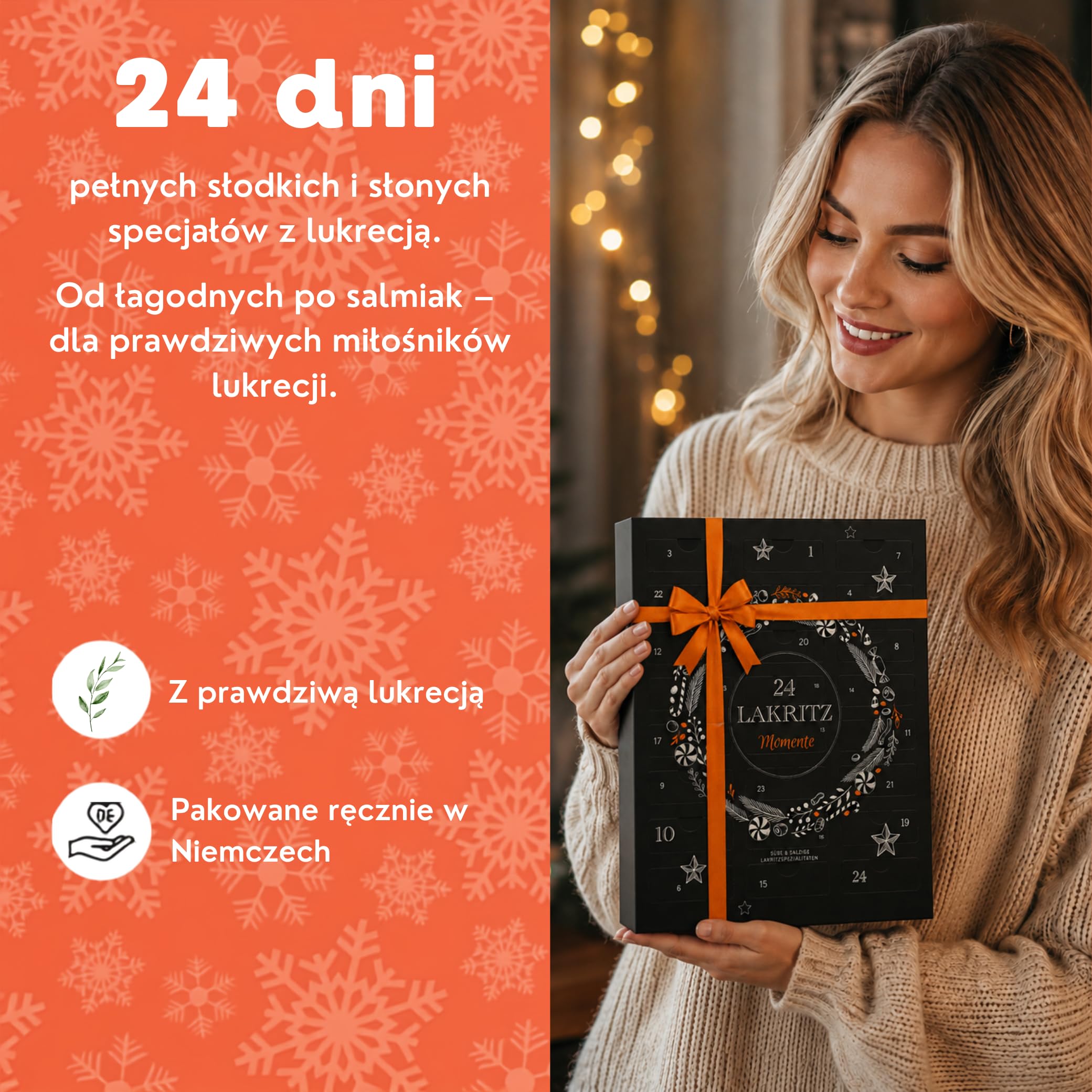 UMBRELLA® Kalendarz adwentowy Lukrecja 2026 z 24 rodzaje