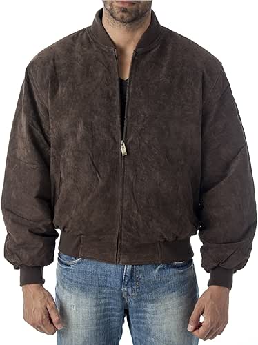 REED EST. 1950 Men’s Luxury Suede Leather Baseball Jacket –