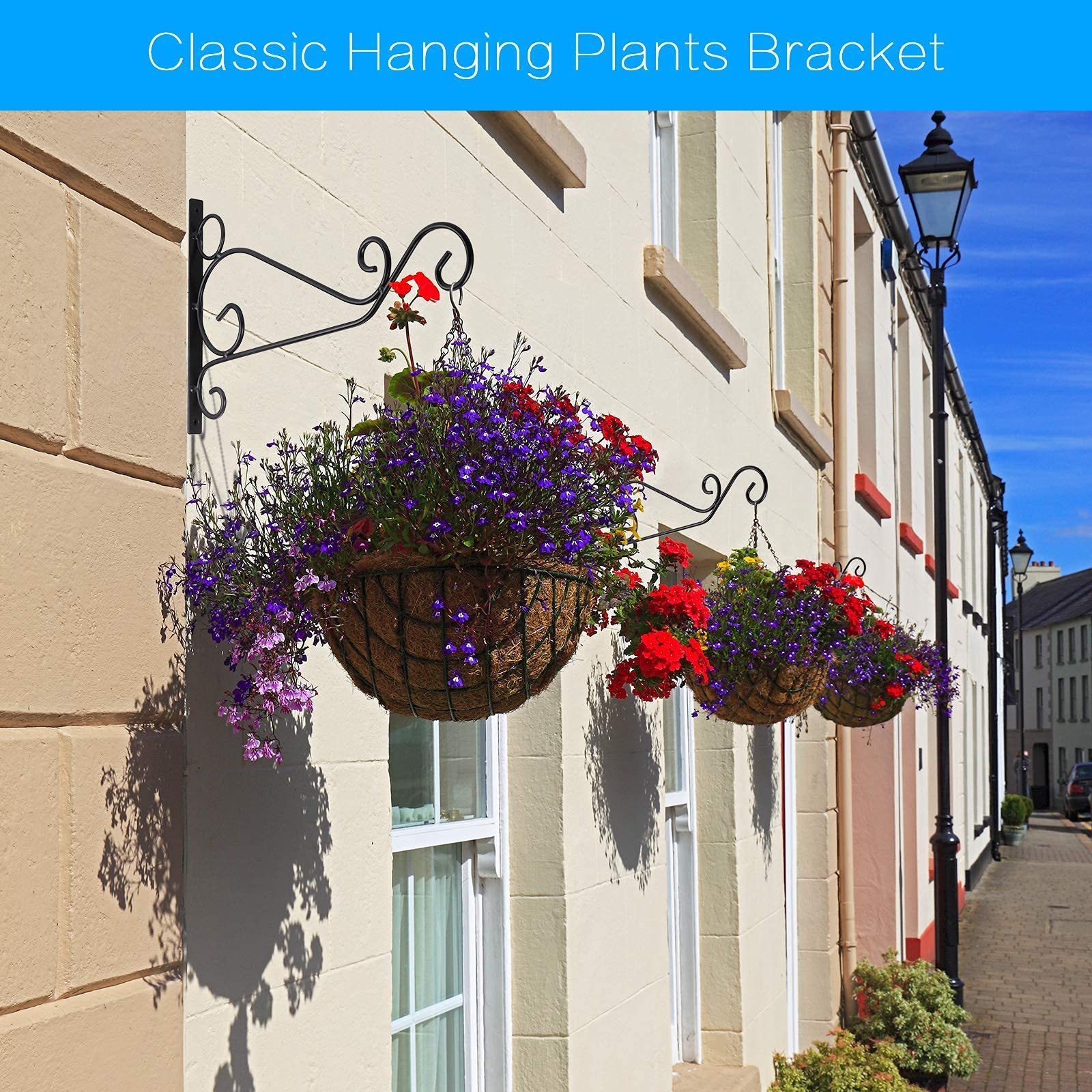 Staffe Per Piante Sospese Zocipro - 2 Pezzi In Ghisa Per Vasi, Cestini E Decorazioni - Foto 7