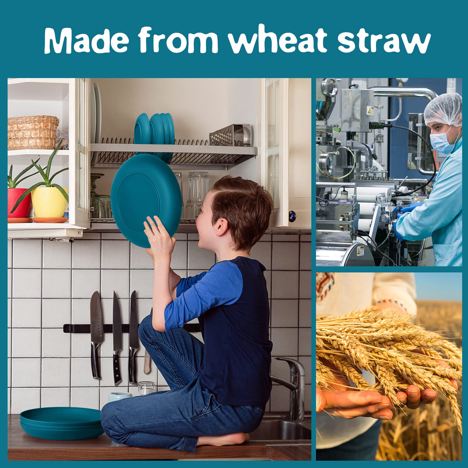 Wheat Straw Dinnerware Set - 32 Piece -7 Wheat Straw Dinnerware Set - 32 Piece -7