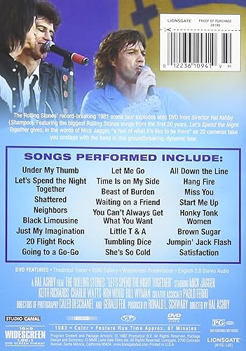 Miniatura 2 de The Rolling Stones Lets Spend The Night Together DVD