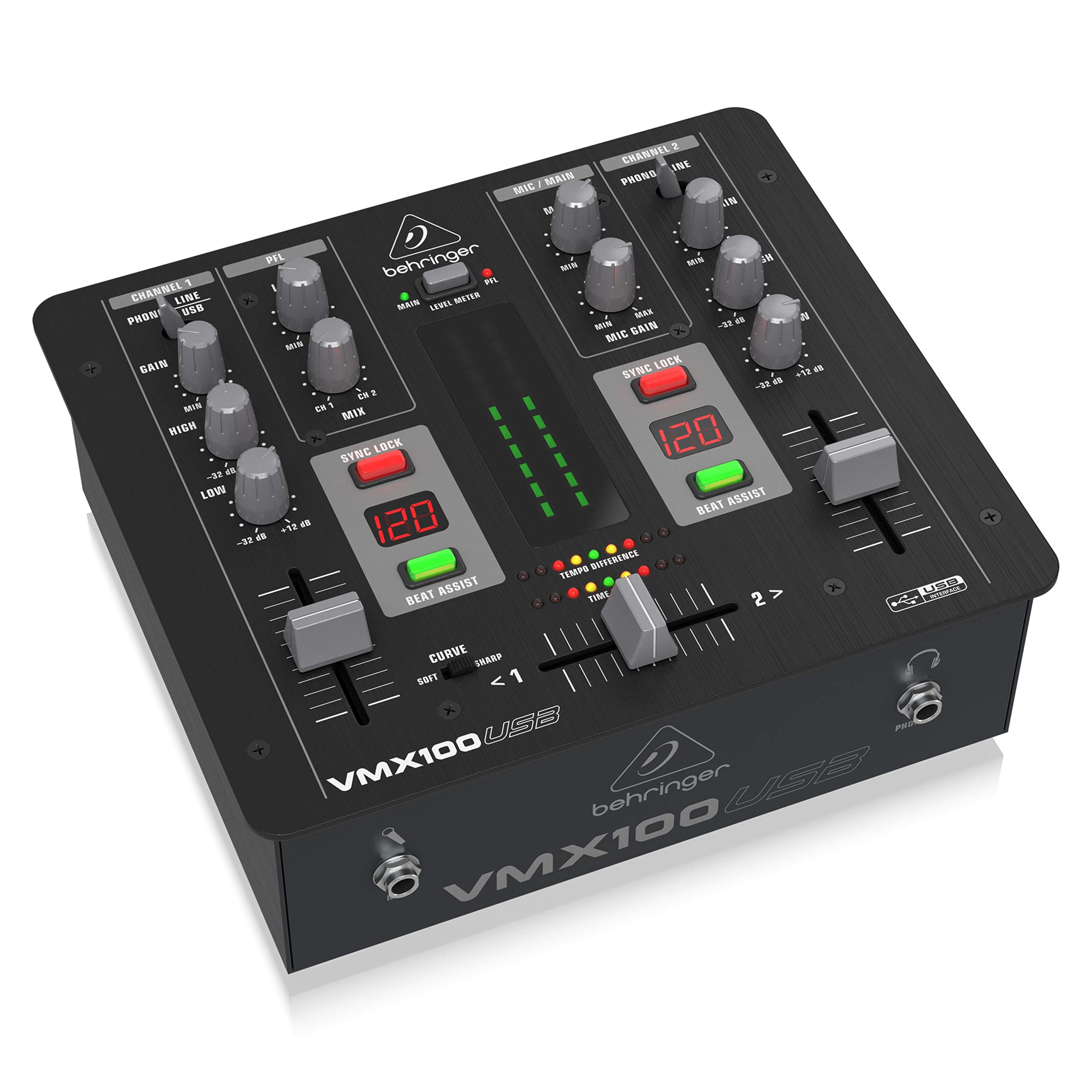 Amazon | ベリンガー DJミキサー 2ch USB/オーディオインターフェース