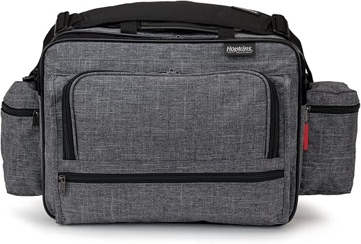 Hopkins Medical Products Mark V ExL Antimicrobial Shoulder Bag Spacious, Durable and HIPAA-Compliant - Perfect for Nurses, Home Healthcare and Medical Pros on the Go, 14x11.5x8