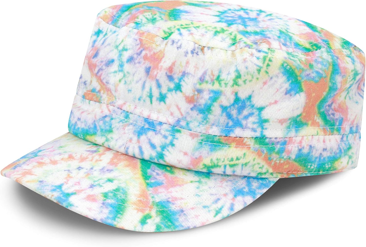 The Hat Depot Cadet Military Army Baseball Cap Tie Dye & Washed Cotton Basic & Distressed Cadet Brushed Cotton Cap