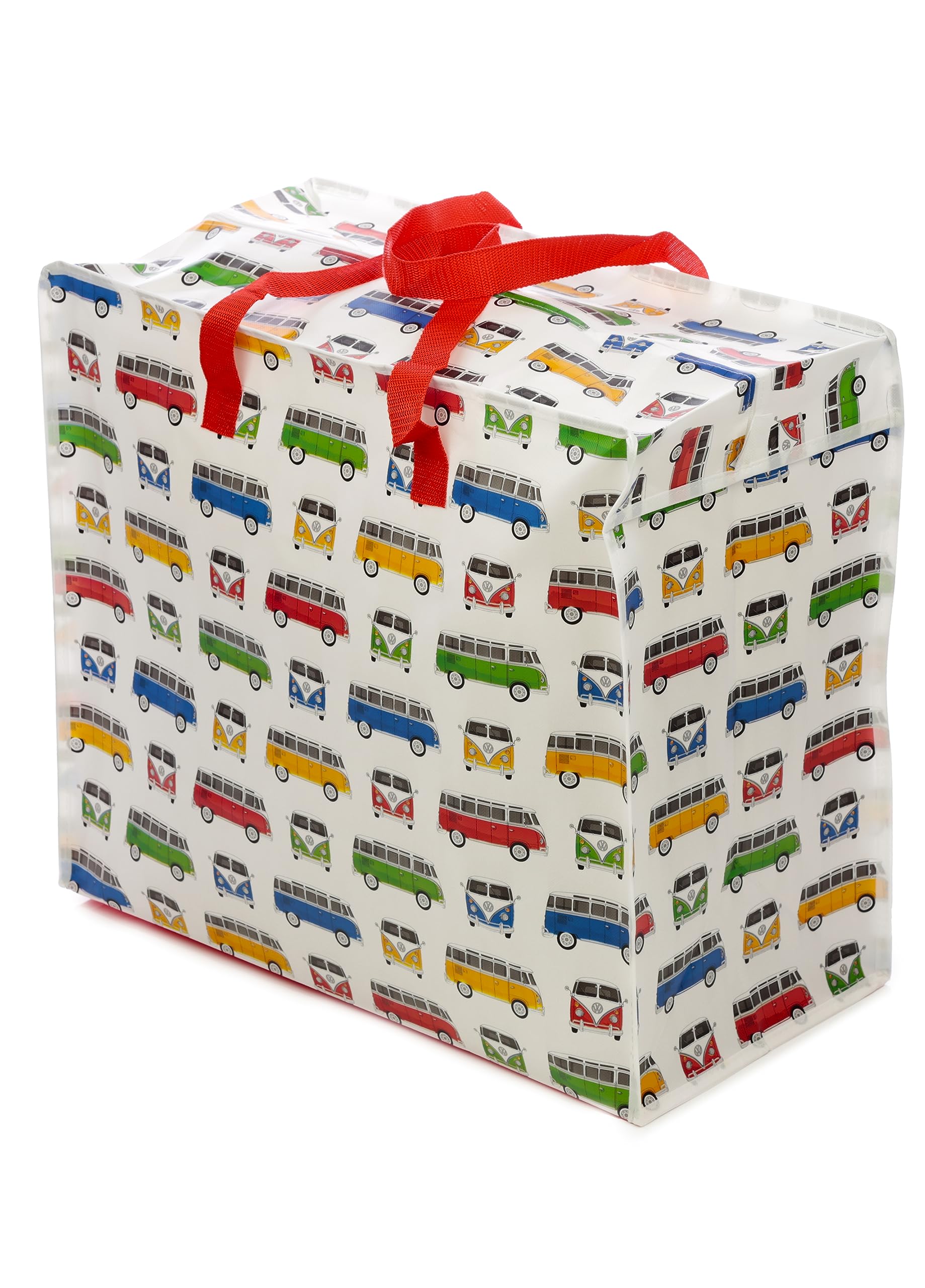 Puckator Men's Multicolour Volkswagen Vw T1 Camper Bus Zip Up Laundry Storage Bags - Washing Basket - Large Storage Bags - Basket - Room Accessories For - Big Bags - Clothes Bin Bins