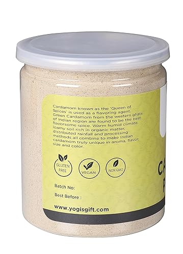 Miniatura 2 de Yogi's Gift - Polvo de cardamomo verde de 10 onzas (9.98oz)  Gran sabor y aroma para hornear, café, té y curries  Polvo molido de cardamomo de