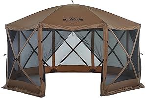 Hike Crew Pop-Up Screen Tent – Spacious 8-Sided Instant Canopy Shelter with UV Protection