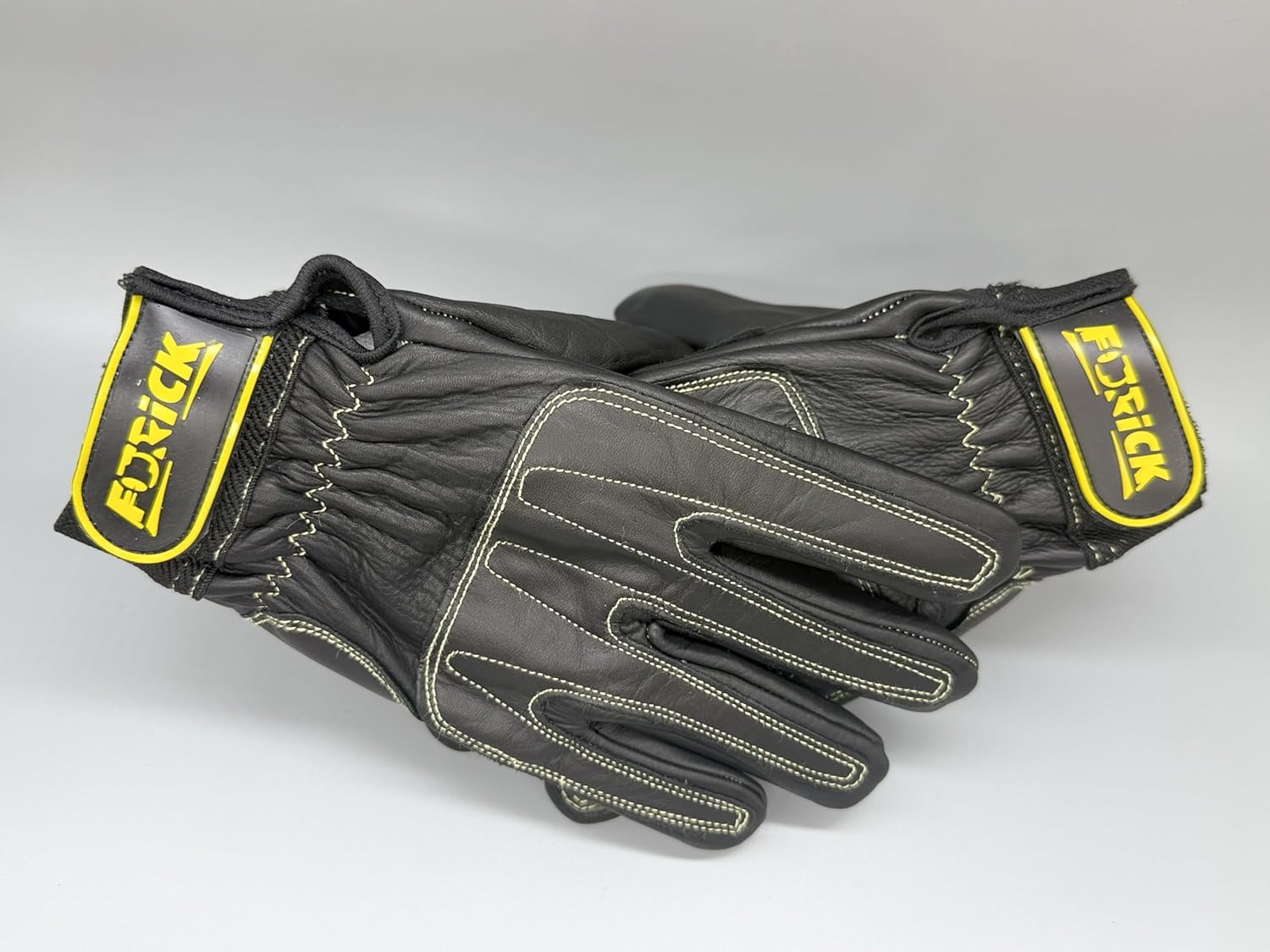 Furick Krewgger Kevlar Stitch Welding Gloves, Freestyle – Full Cowskin Leather, Heat Resistant, TIG & Light MIG, Black (FGK)