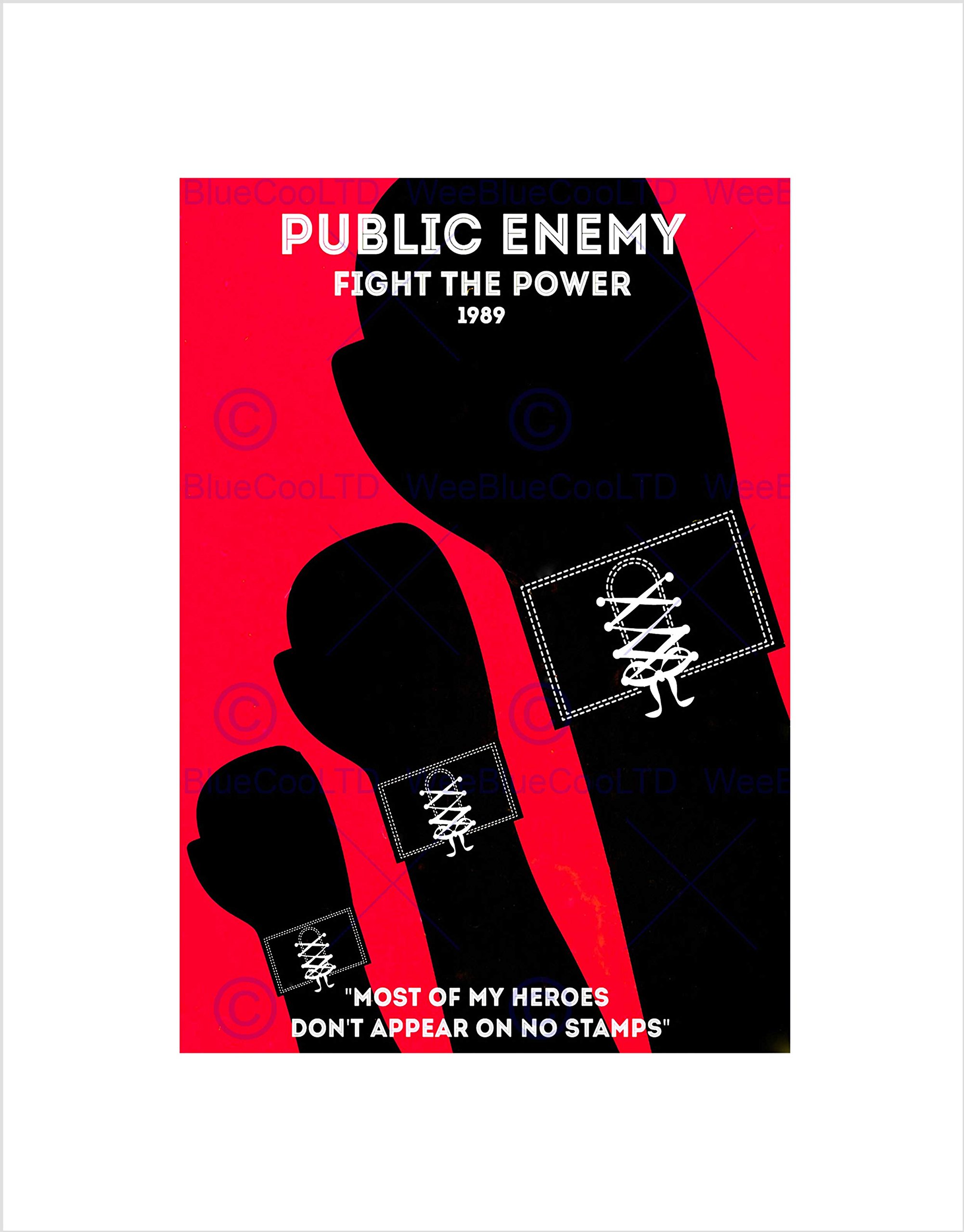 Wee Blue Coo MUSIC PUBLIC ENEMY OLD SCHOOL RAPPER RAP HIP HOP USA FRAMED ART PRINT B12X12191